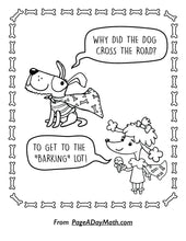 Load image into Gallery viewer, counting coloring pages for preschoolers with cute cartoon dog holding an ice cream cone