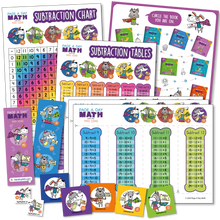 Load image into Gallery viewer, Subtraction Table + Subtraction Chart + Subtraction Activity | Printed or as Printables