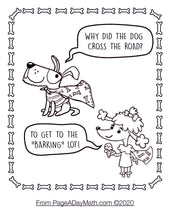 Load image into Gallery viewer, cute cartoon dogs and kids dog jokes for kindergarteners