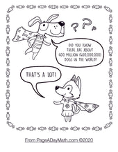 Load image into Gallery viewer, cute cartoon dogs and kids dog fact for kindergarteners