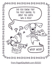 Load image into Gallery viewer, cute cartoon dogs and kids dog facts for kindergarteners