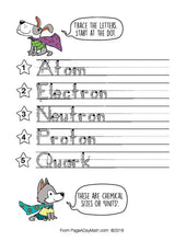 Load image into Gallery viewer, 100 COOL CHEMISTRY Words Print Handwriting Book