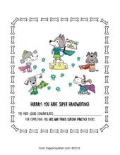 Load image into Gallery viewer, 100 EATS AND TREATS Print Handwriting Book