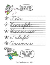 Load image into Gallery viewer, 100 FABULOUS FOODS Cursive Handwriting Books