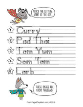 Load image into Gallery viewer, 100 FABULOUS FOODS Print Handwriting Book