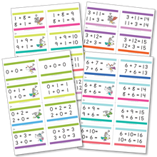 Load image into Gallery viewer, Addition Flashcards | Addition Facts up to 12+12=24