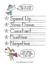 Load image into Gallery viewer, 100 FUN PHYSICS Words Print Handwriting Book