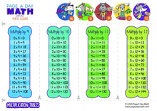 Load image into Gallery viewer, Multiplication Table + Multiplication Chart + Multiplication Activity | Multiplication Facts, Multiplying by 0-12 | Printables