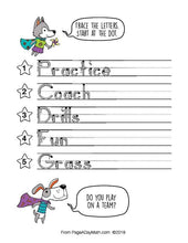 Load image into Gallery viewer, 100 PLACES AND SPACES Words Print Handwriting Book