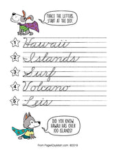Load image into Gallery viewer, 100 SCENIC STATES Cursive Handwriting Books