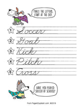 Load image into Gallery viewer, 100 SPECIAL SPORTS Words Cursive Handwriting Books