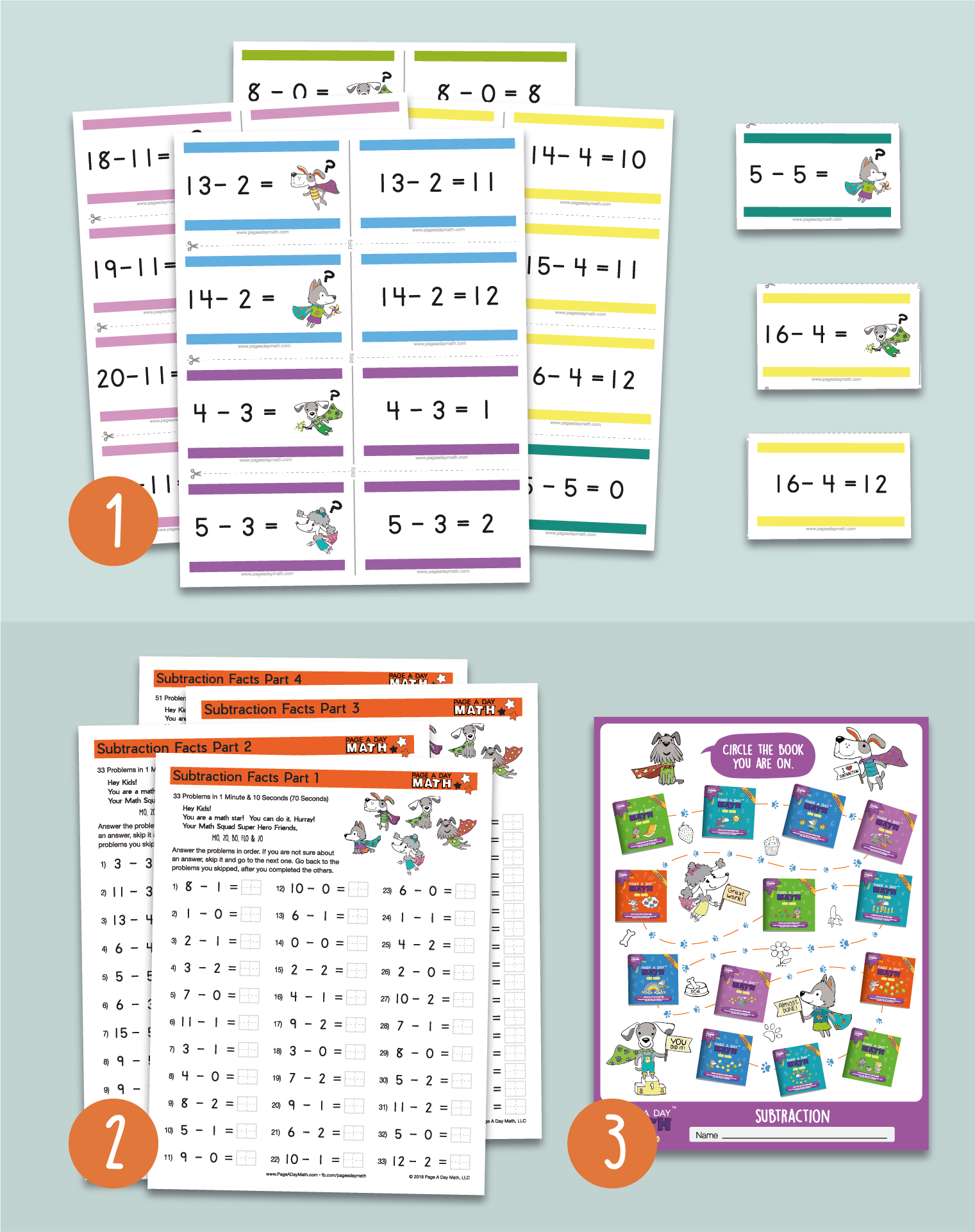 First Grade Subtraction Kit - Fun Subtraction Worksheets & Activities ...