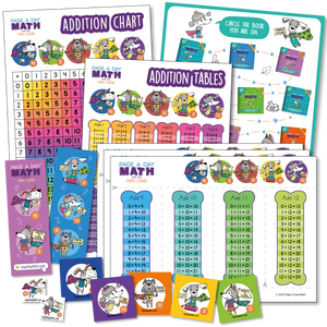 Addition Table, Addition Chart, Addition Activity, Stickers