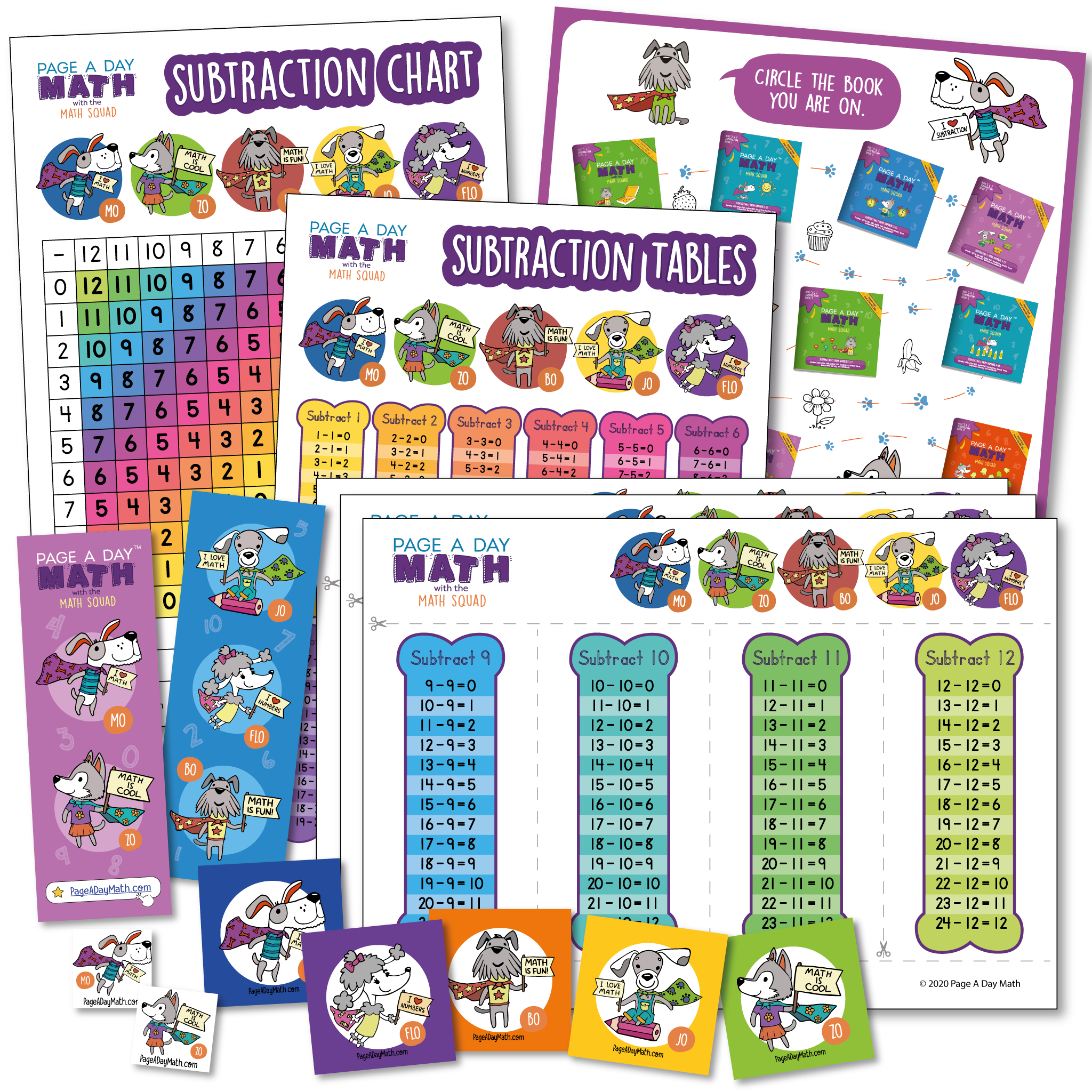 First Grade Subtraction Kit - Fun Subtraction Worksheets & Activities ...