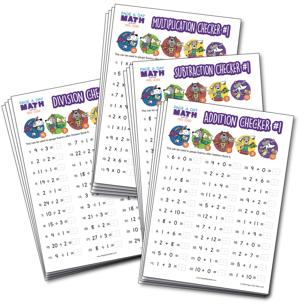 BUNDLE | Math Fluency Assessments / 