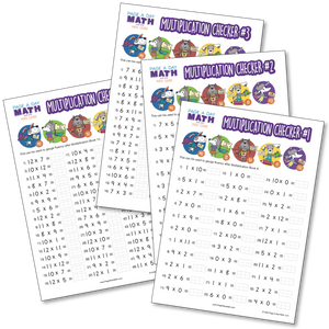 Multiplication Assessments 4 Printable Multiplication Assessment Tests