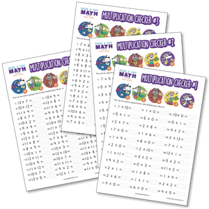 BUNDLE | Math Fluency Assessments / "Math Checkers"