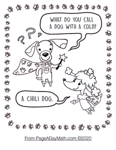 cute cartoon dogs and kids dog jokes for kindergarteners about hot dogs