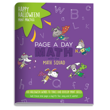 Load image into Gallery viewer, 100 HAPPY HALLOWEEN Words Print Handwriting Book