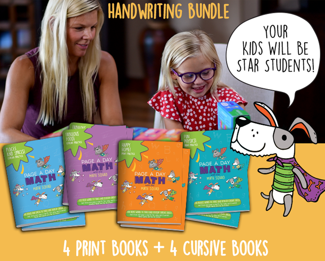 BUNDLE | 8 Handwriting Books for Learning Print and Cusive Handwriting