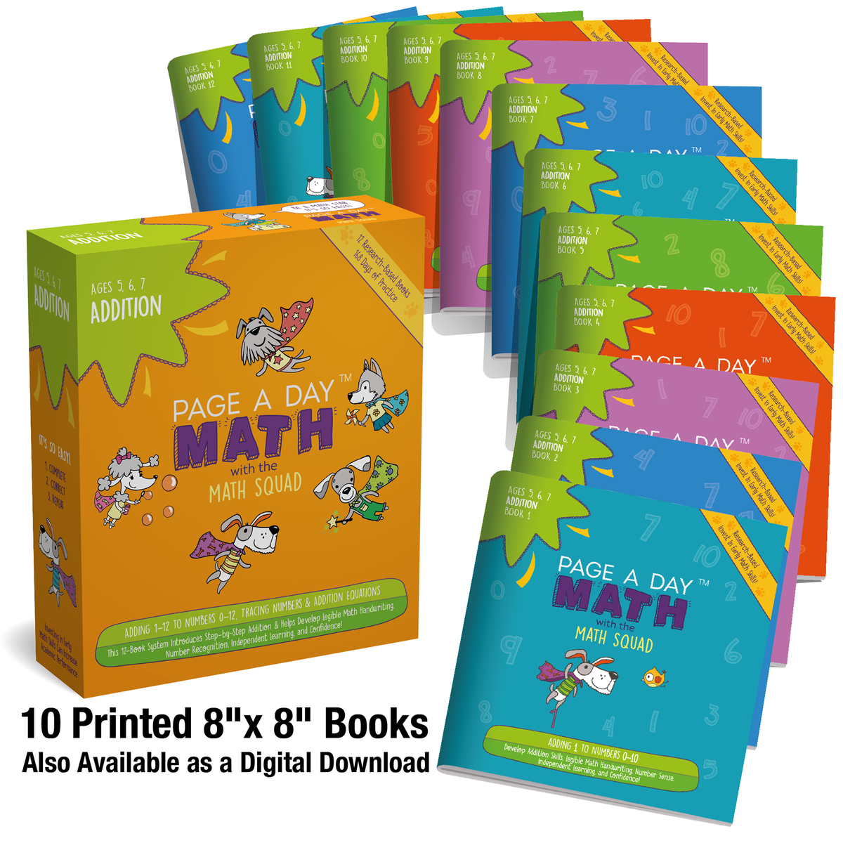 Addition | 12 workbooks – Page A Day Math