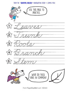 Bonus Printables for Handwriting Books on Amazon