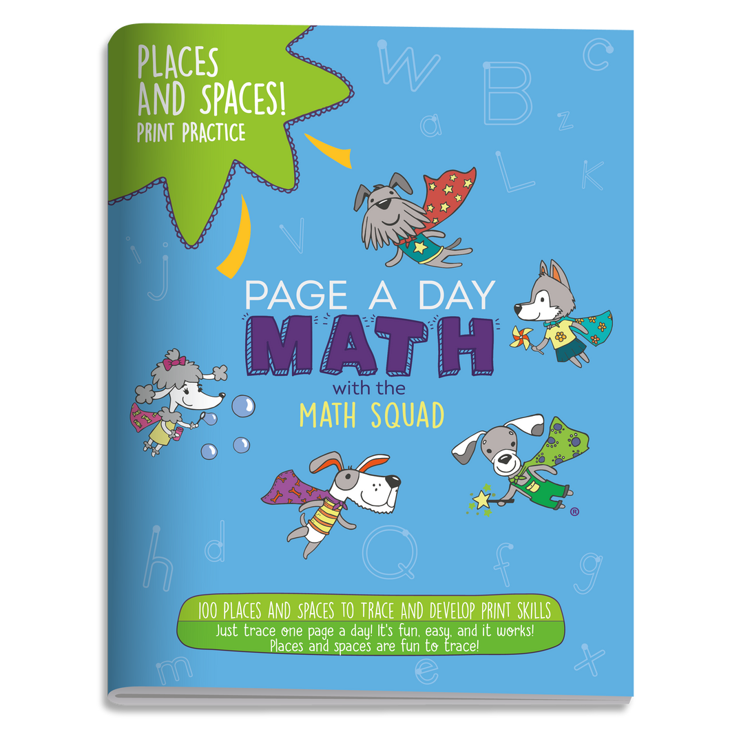 100 PLACES AND SPACES Words Print Handwriting Book