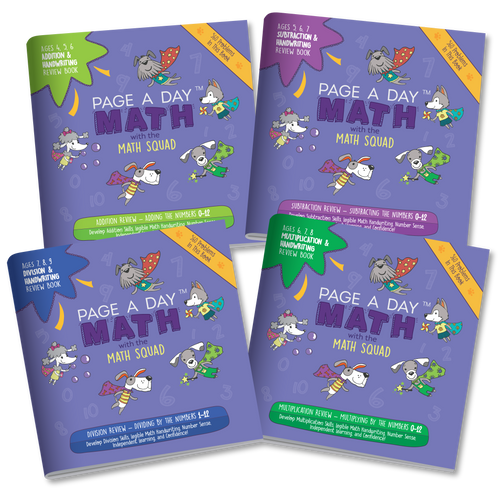 Math Review Books for Mathematics and Handwriting | Page A Day Math