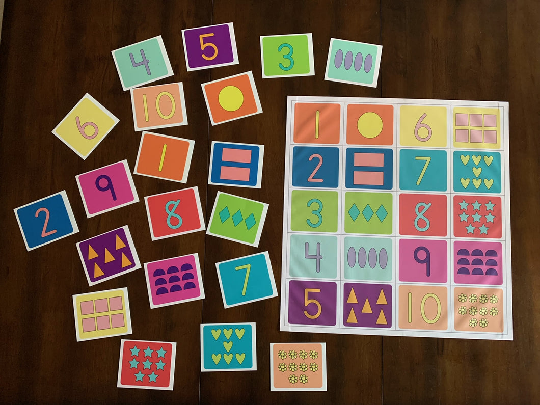 Shapes numbers colors matching counting sorting all in one game!