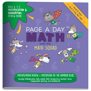MULTIPLICATION & HANDWRITING Review Book - Page A Day Math with the Math Squad