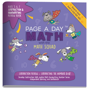 SUBTRACTION & HANDWRITING Review Book - Page A Day Math with the Math Squad